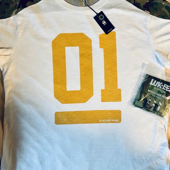 NWT Men’s GSTAR-RAW JERSEY TOP&Camo Mask(Pullover) - Picture 3 of 12